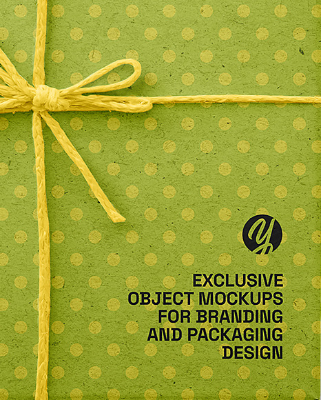 Kraft Gift Box Mockup