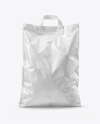 Plastic Shopping Bag with Handles Mockup