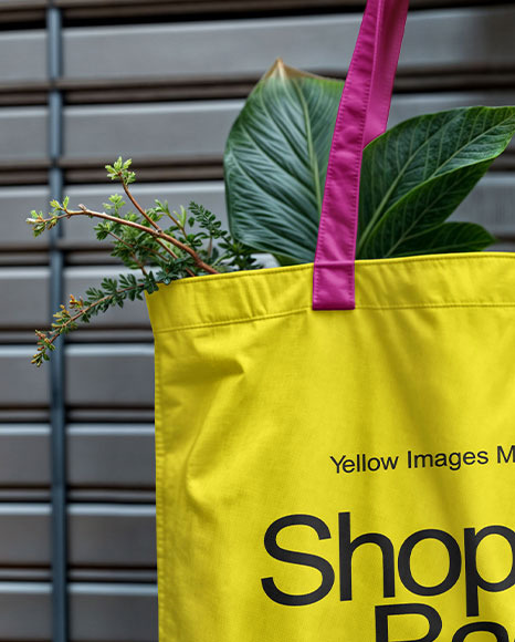 Hand Holding a Shopper Bag Mockup