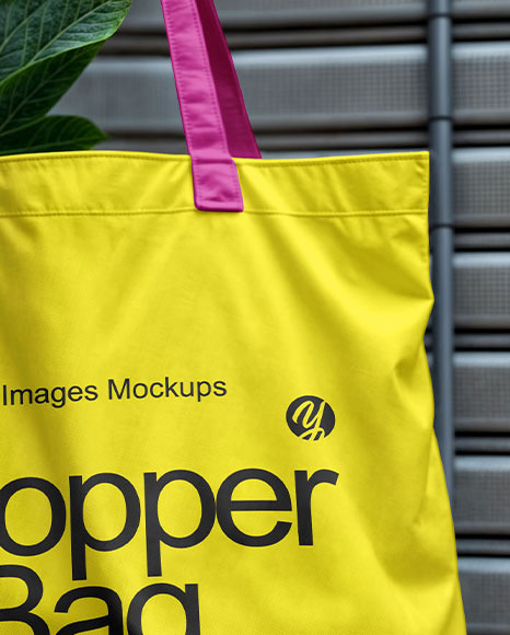Hand Holding a Shopper Bag Mockup