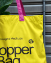 Hand Holding a Shopper Bag Mockup