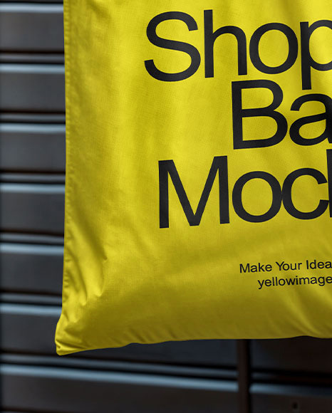 Hand Holding a Shopper Bag Mockup