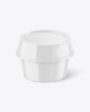 Glossy Plastic Container Mockup