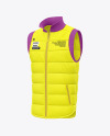 Down Vest Mockup - Front Half Side View