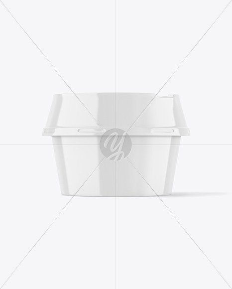 Glossy Plastic Container Mockup