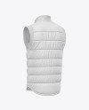 Down Vest Mockup - Back Half Side View