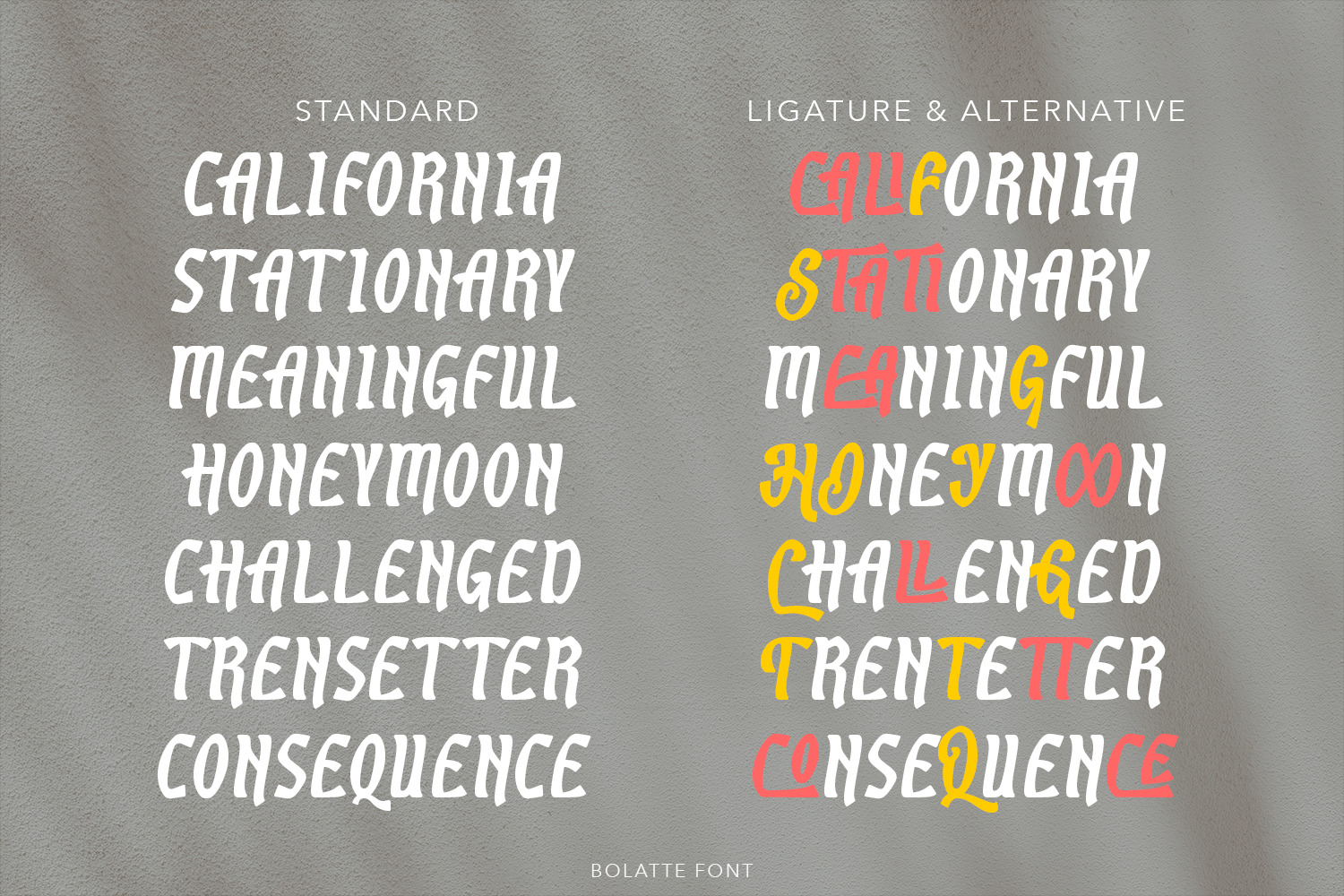 Bolatte Display Font Bolatte Display Font