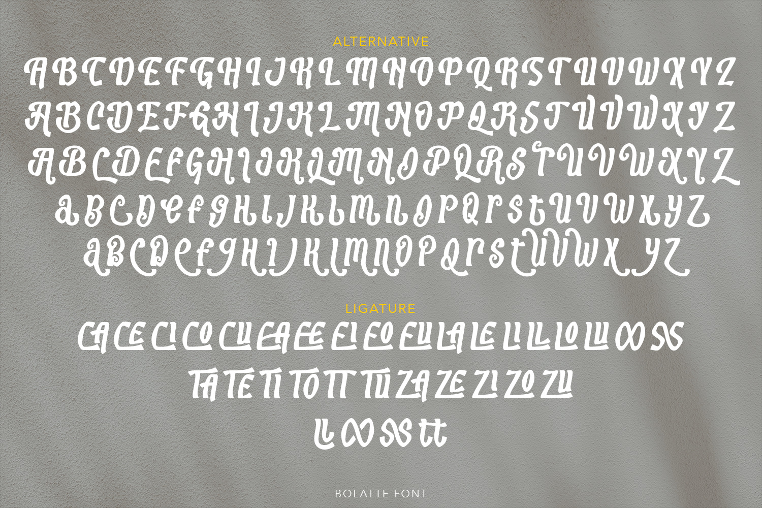 Bolatte Display Font Bolatte Display Font