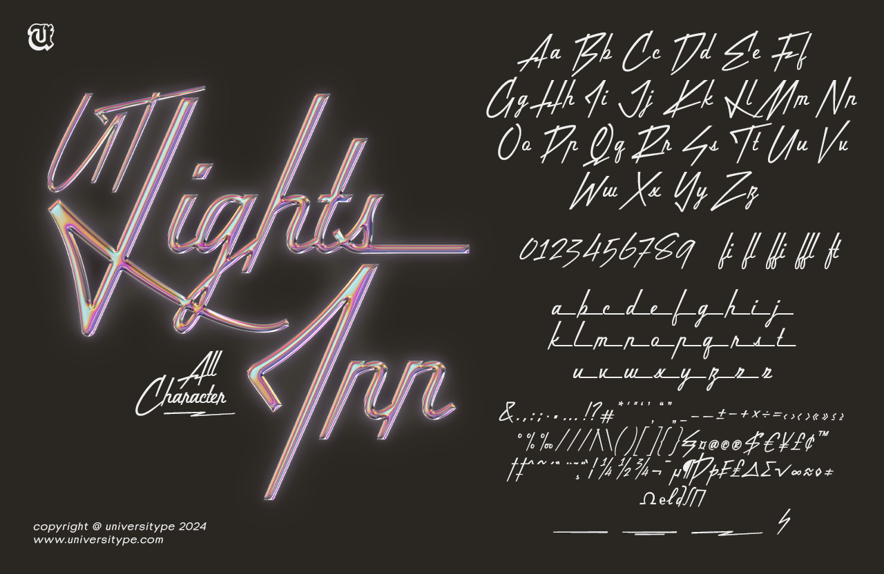 UT Lights Inn - A Retro Script UT Lights Inn - A Retro Script