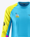 Men's Long Sleeve Jersey Raglan Mockup