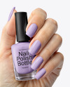 Nail Polish in a Woman's Hand with Manicure Mockup