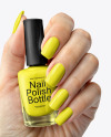 Nail Polish in a Woman's Hand with Manicure Mockup