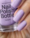 Nail Polish in a Woman's Hand with Manicure Mockup