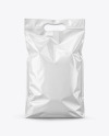 Shiny Plastic Bag with Handles Mockup