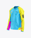 Men's Long Sleeve Jersey Raglan Mockup