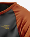 Men's Long Sleeve Jersey Raglan Mockup
