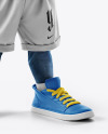 Sports Mascot Shark Wearing a Jersey and Shorts Mockup