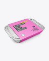 Aluminium Foil Tray Container in Paper Sleeve Mockup