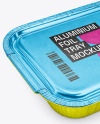 Aluminium Foil Tray Container in Paper Sleeve Mockup