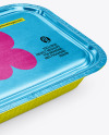 Aluminium Foil Tray Container in Paper Sleeve Mockup