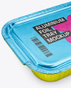 Aluminium Foil Container in Kraft Paper Sleeve Mockup
