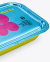Aluminium Foil Container in Kraft Paper Sleeve Mockup