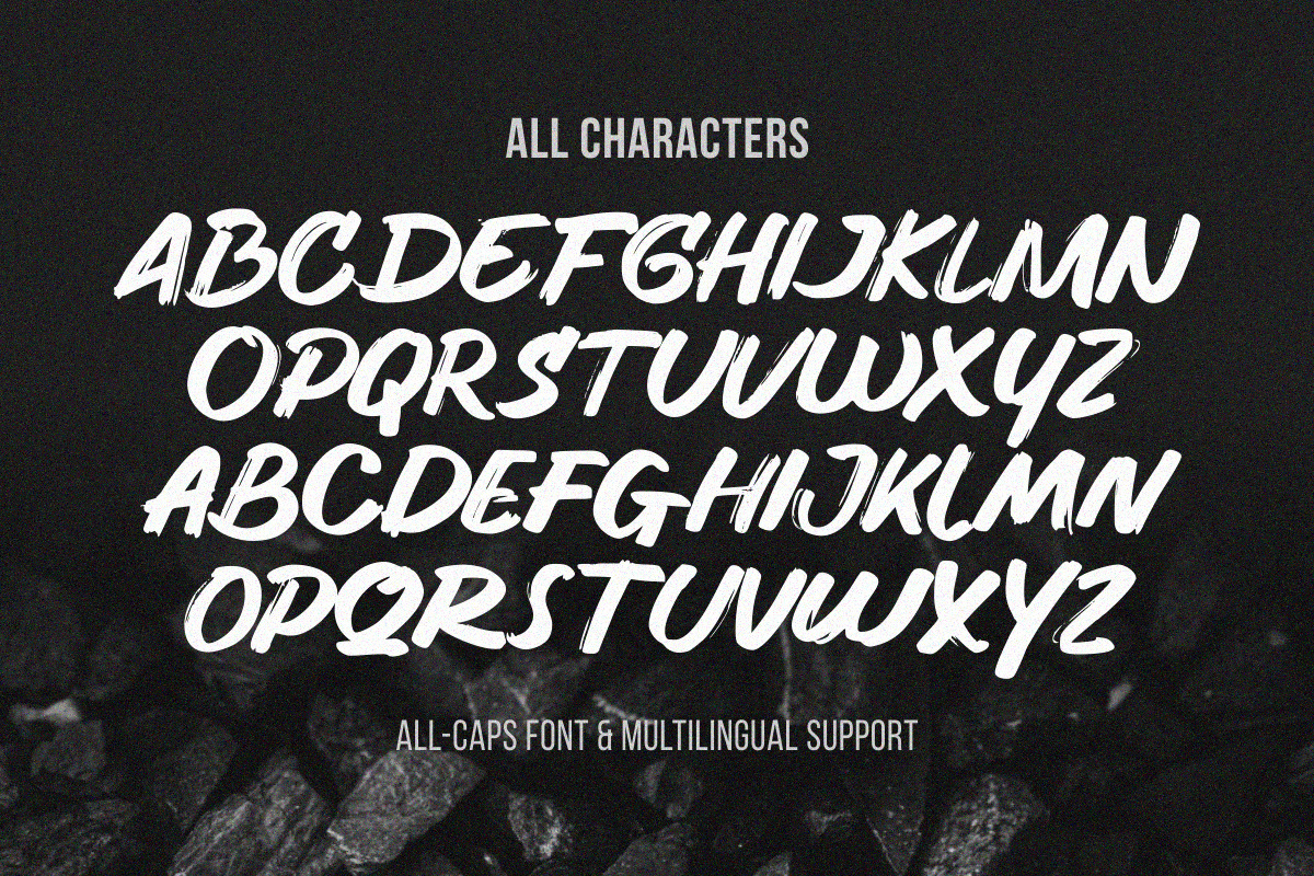 Hunger - Handwritten Brush Font Hunger - Handwritten Brush Font