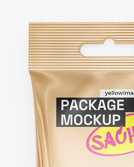 Glossy Metallic Package Mockup