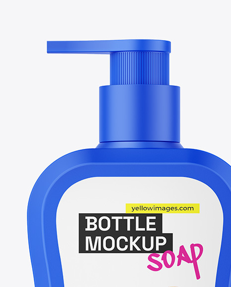 Matte Bottle W/ Pump Mockup