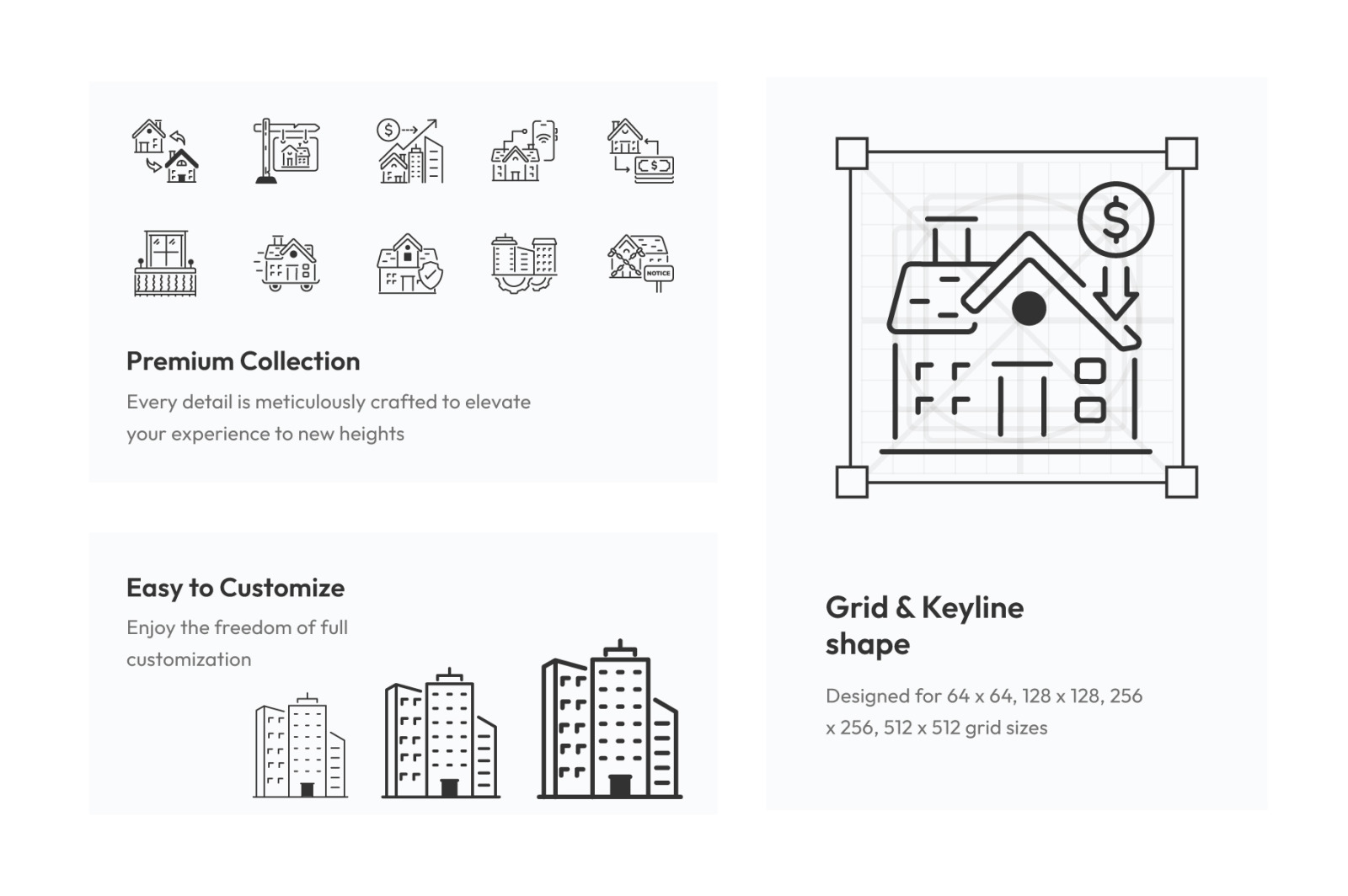 Real Estate and Apartment Icons Real Estate and Apartment Icons