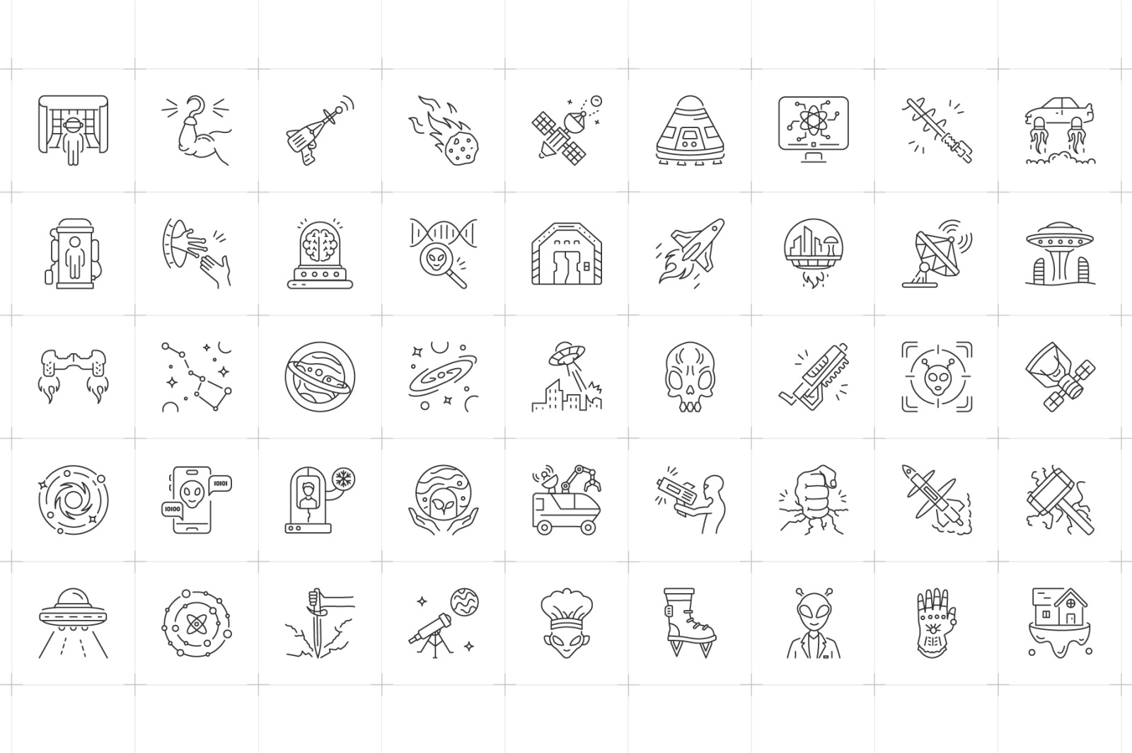 Sci Fi Icons Art Collection Sci Fi Icons Art Collection