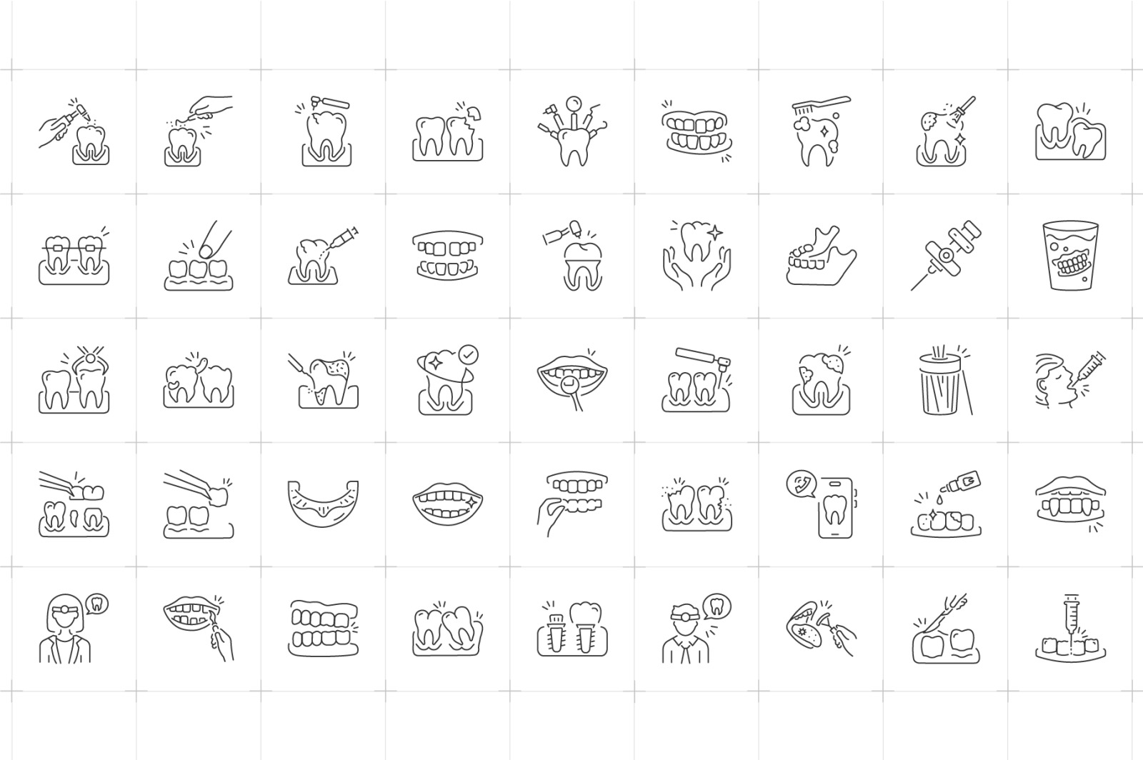 Animated Dental Icons