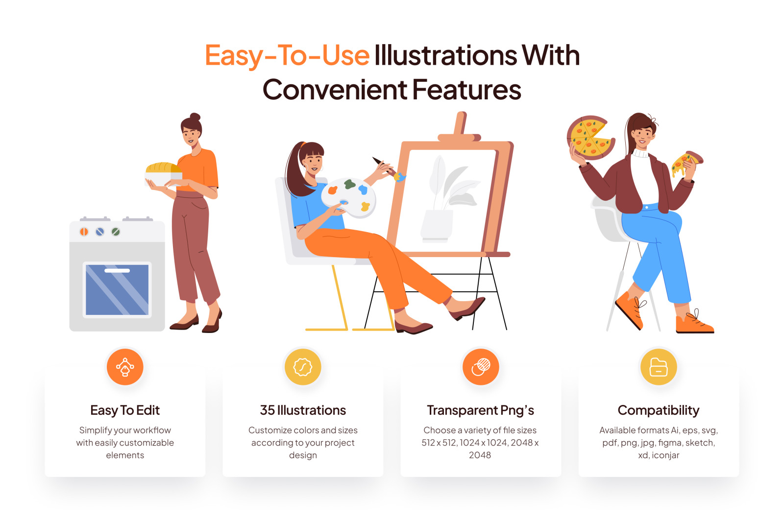 People Life Illustration Set People Life Illustration Set