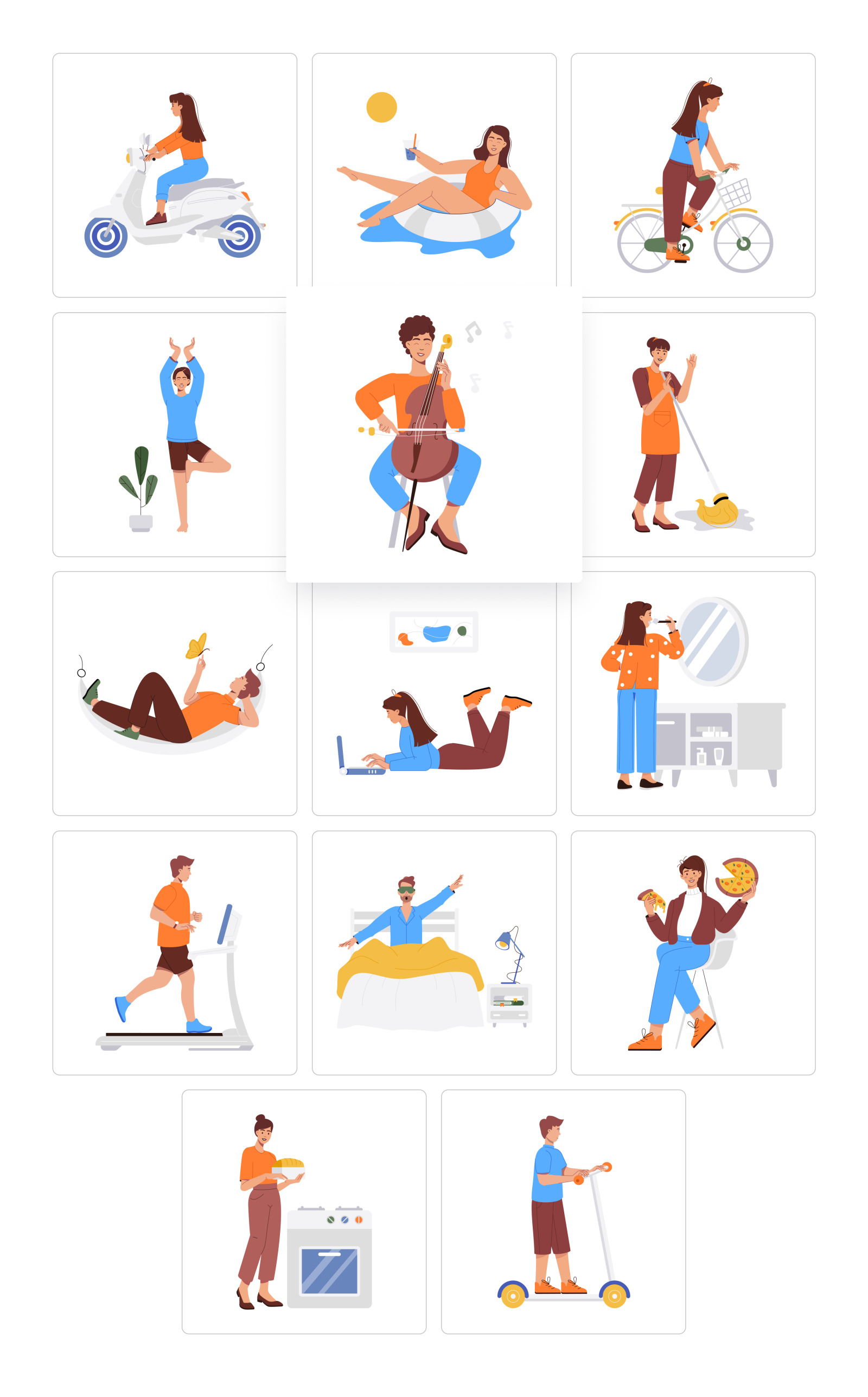 People Life Illustration Set People Life Illustration Set