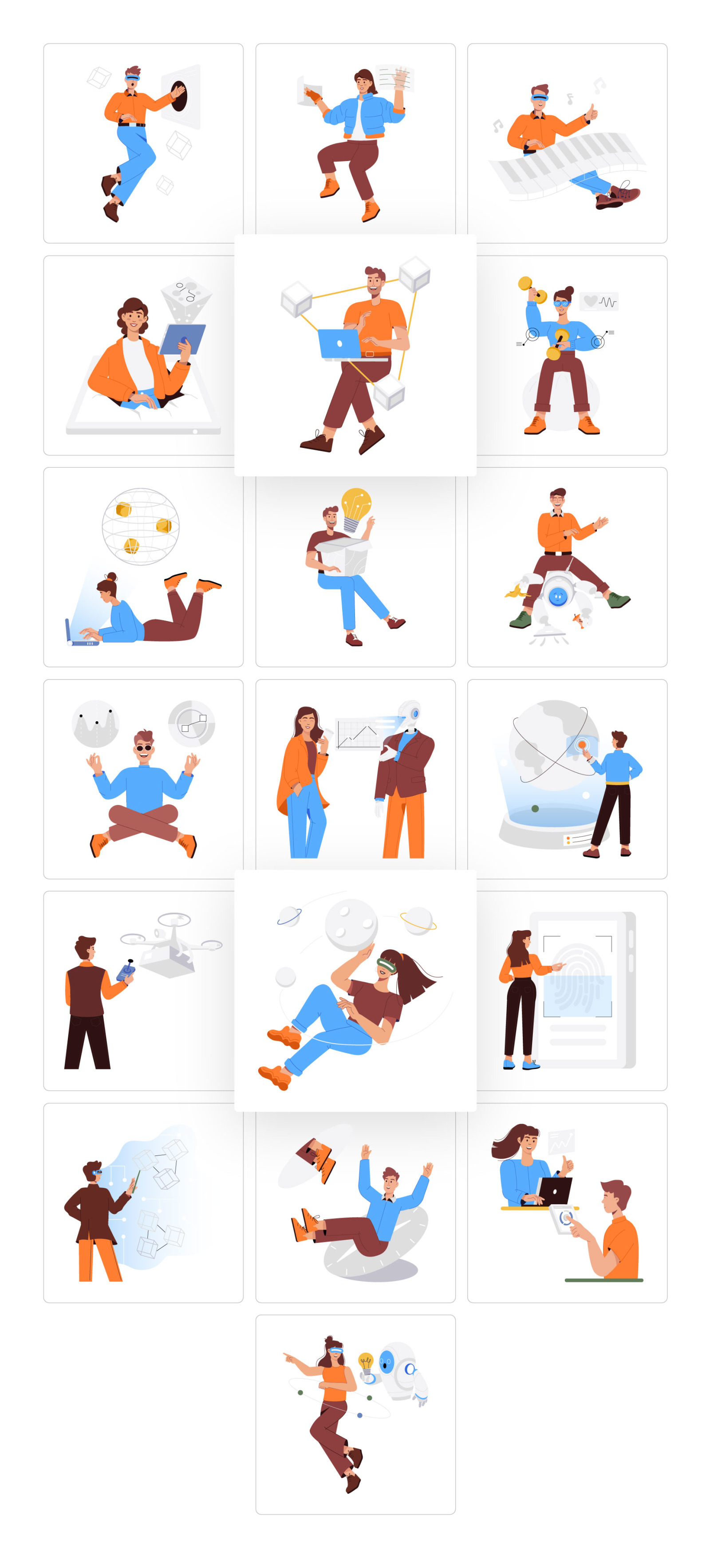 Technology Illustration Set Technology Illustration Set