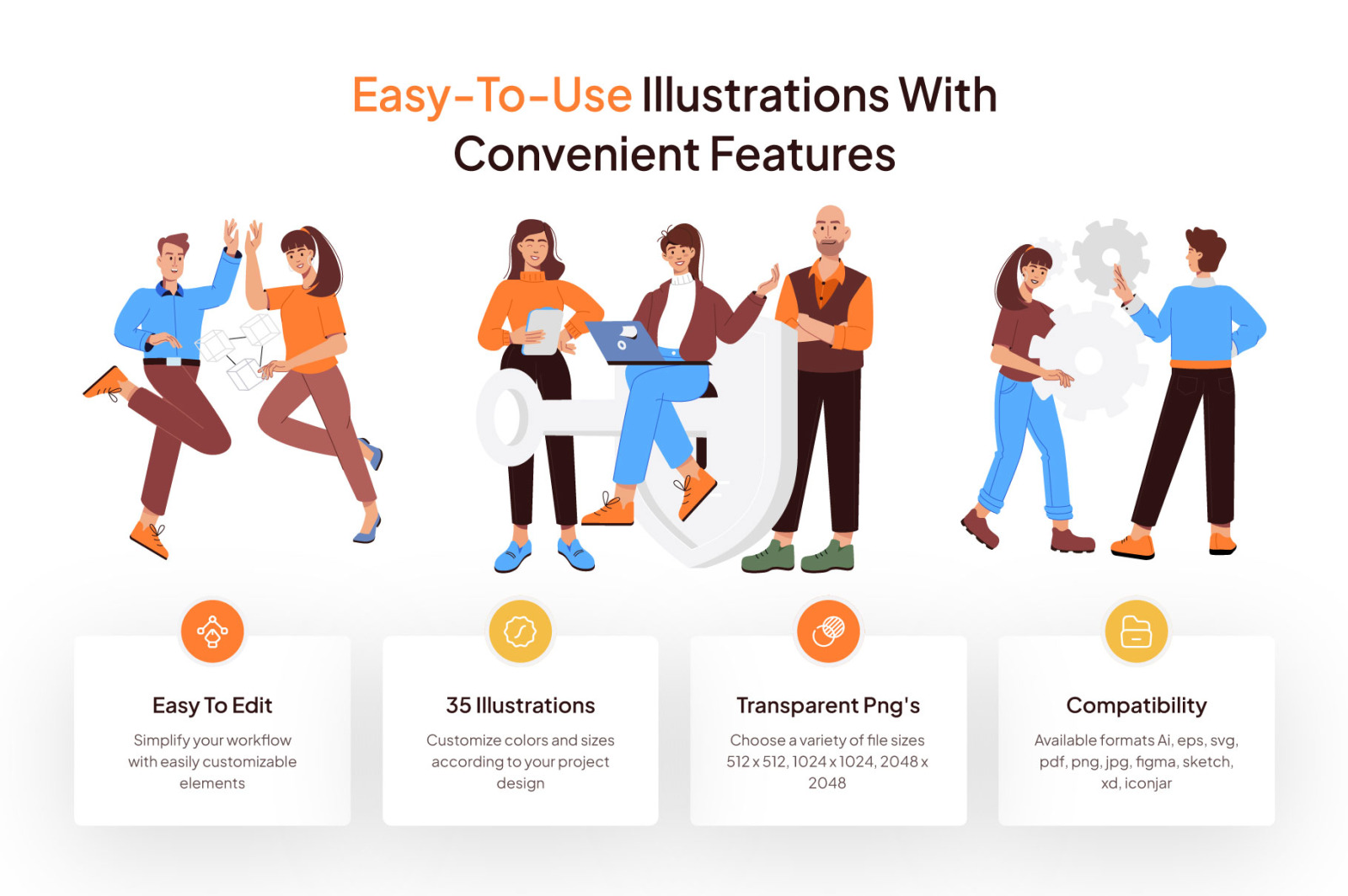 Teamwork Illustration Set Teamwork Illustration Set