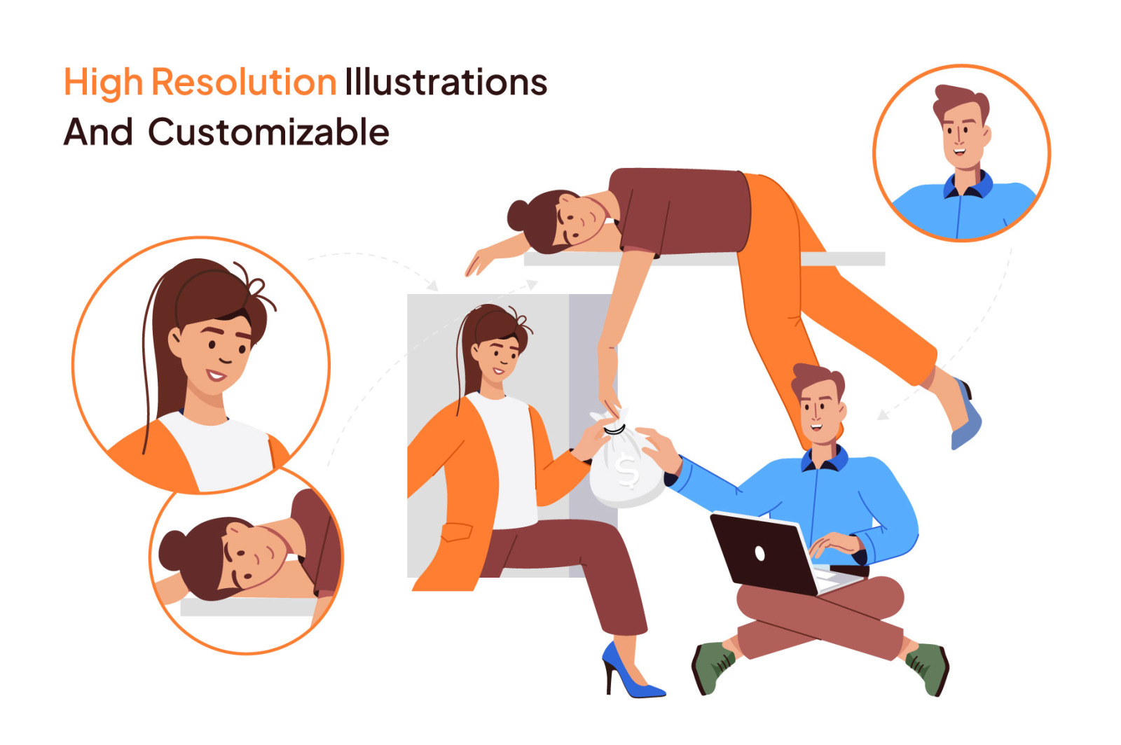 Teamwork Illustration Set Teamwork Illustration Set