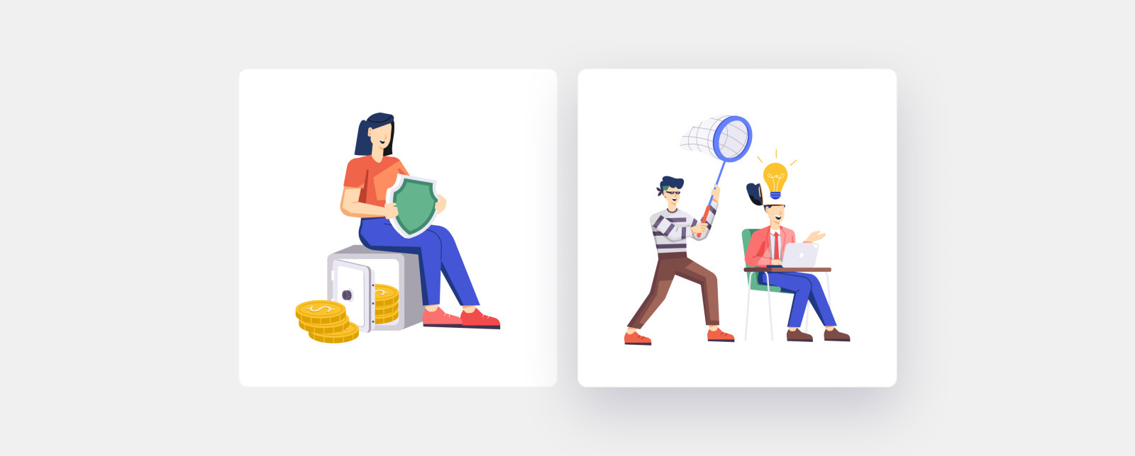 Business Startup Illustration Set Business Startup Illustration Set