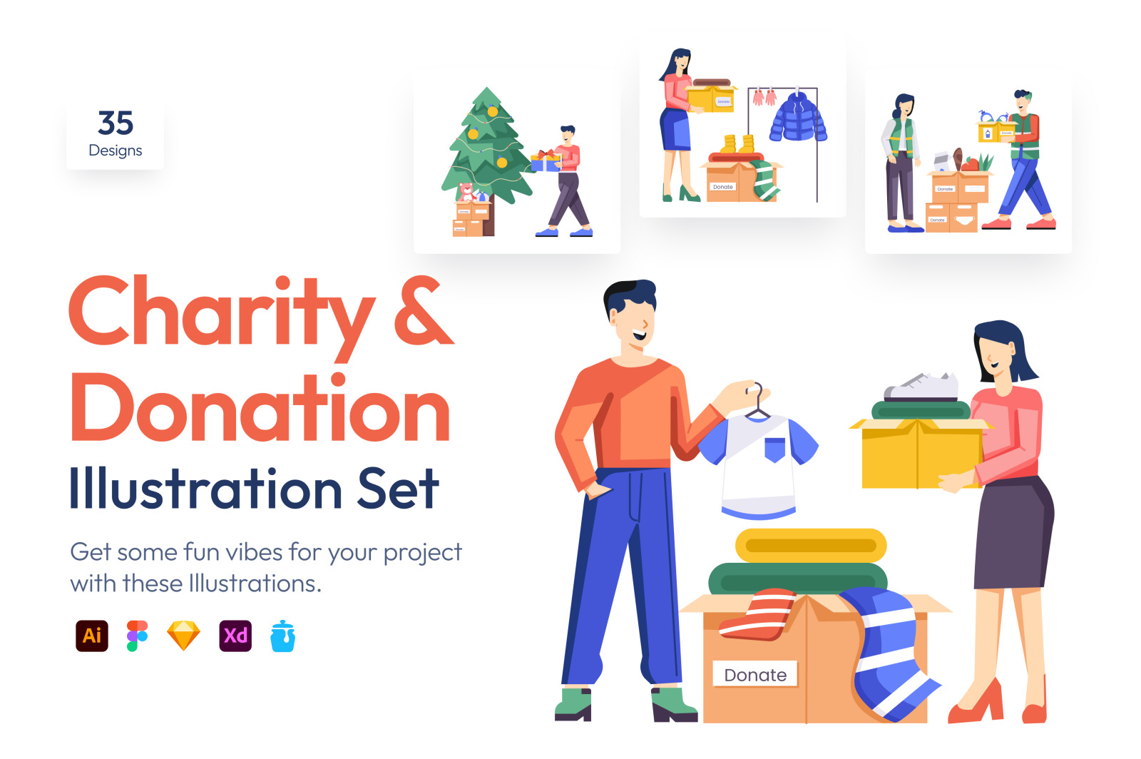 Charity and Donation Art Set Charity and Donation Art Set