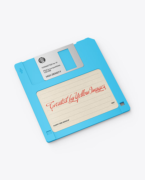 3.5" Floppy Disk Mockup - Blu ray mockup