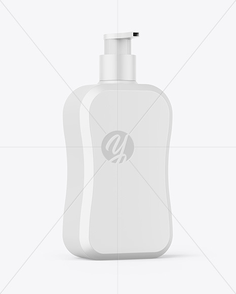 Matte Bottle W/ Pump Mockup
