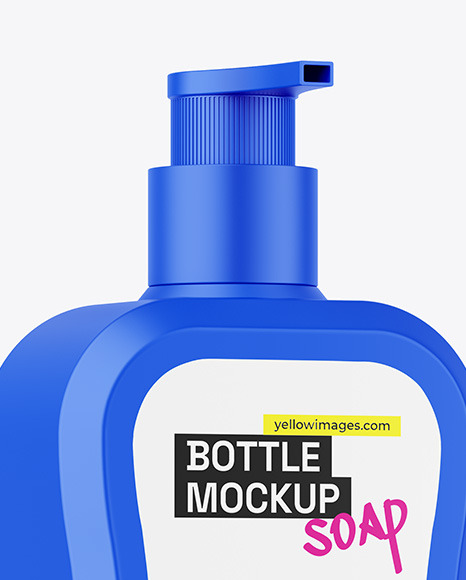 Matte Bottle W/ Pump Mockup