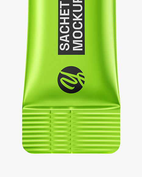 Metallic Sachet Mockup