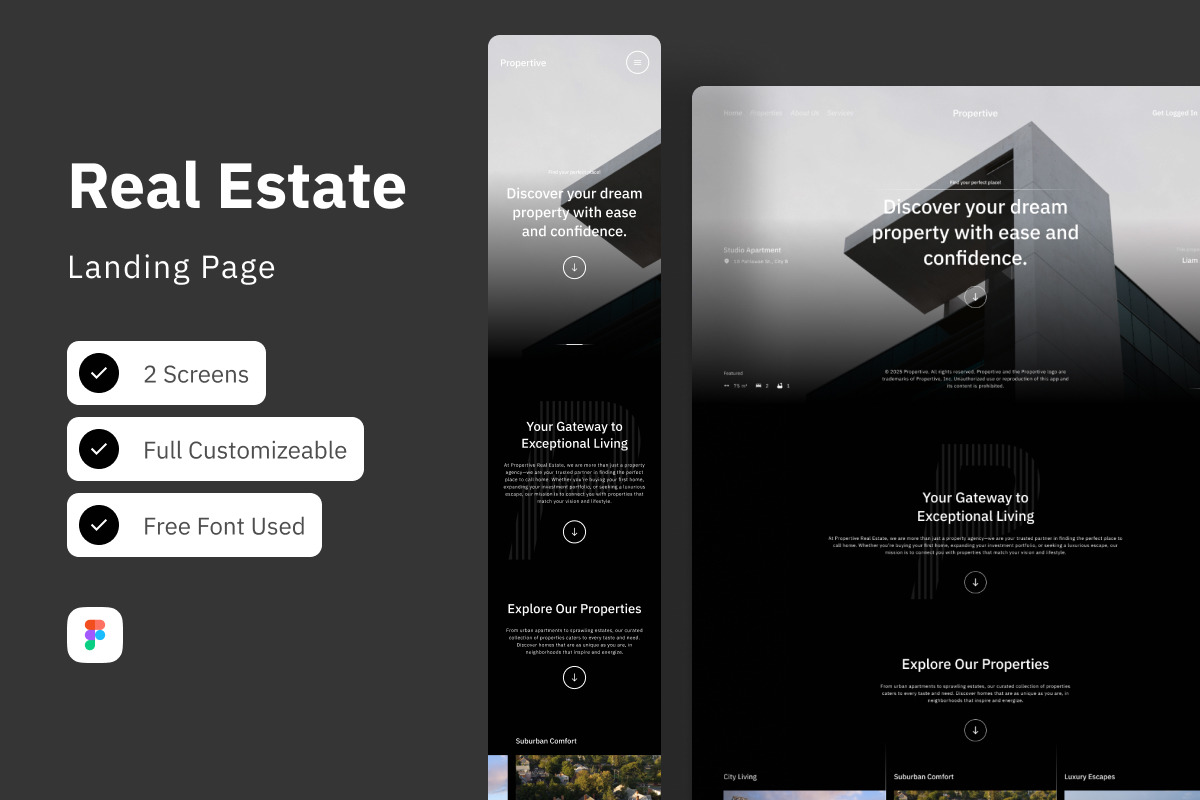 Propertive - Real Estate Landing Page Propertive - Real Estate Landing Page