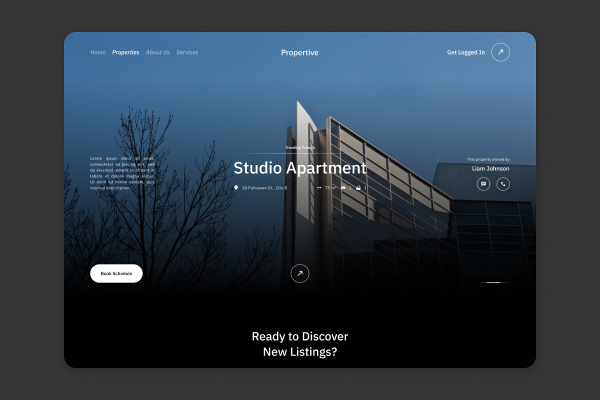Propertive - Real Estate Landing Page Propertive - Real Estate Landing Page
