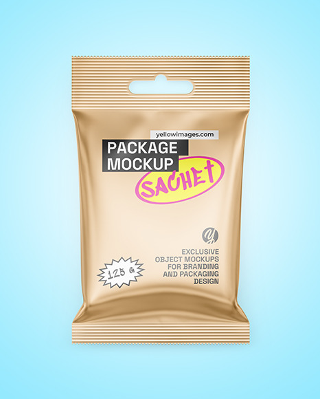 Matte Metallic Package Mockup