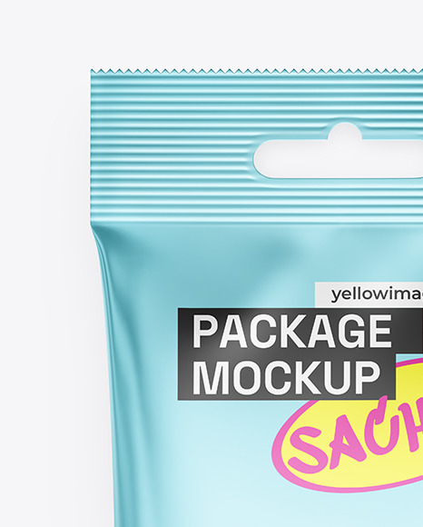 Matte Metallic Package Mockup