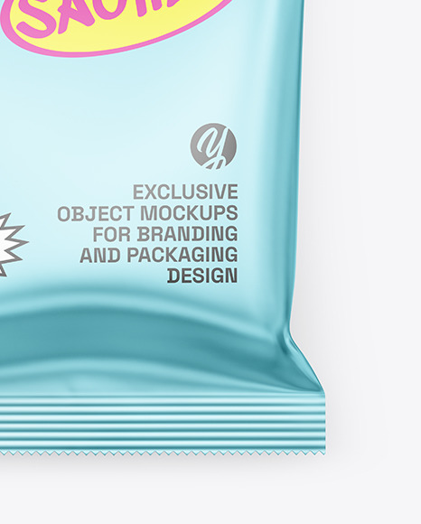 Matte Metallic Package Mockup