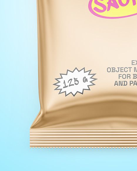 Matte Metallic Package Mockup