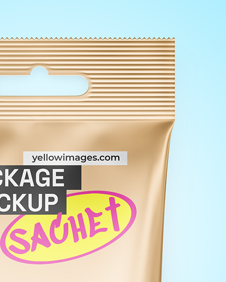 Matte Metallic Package Mockup